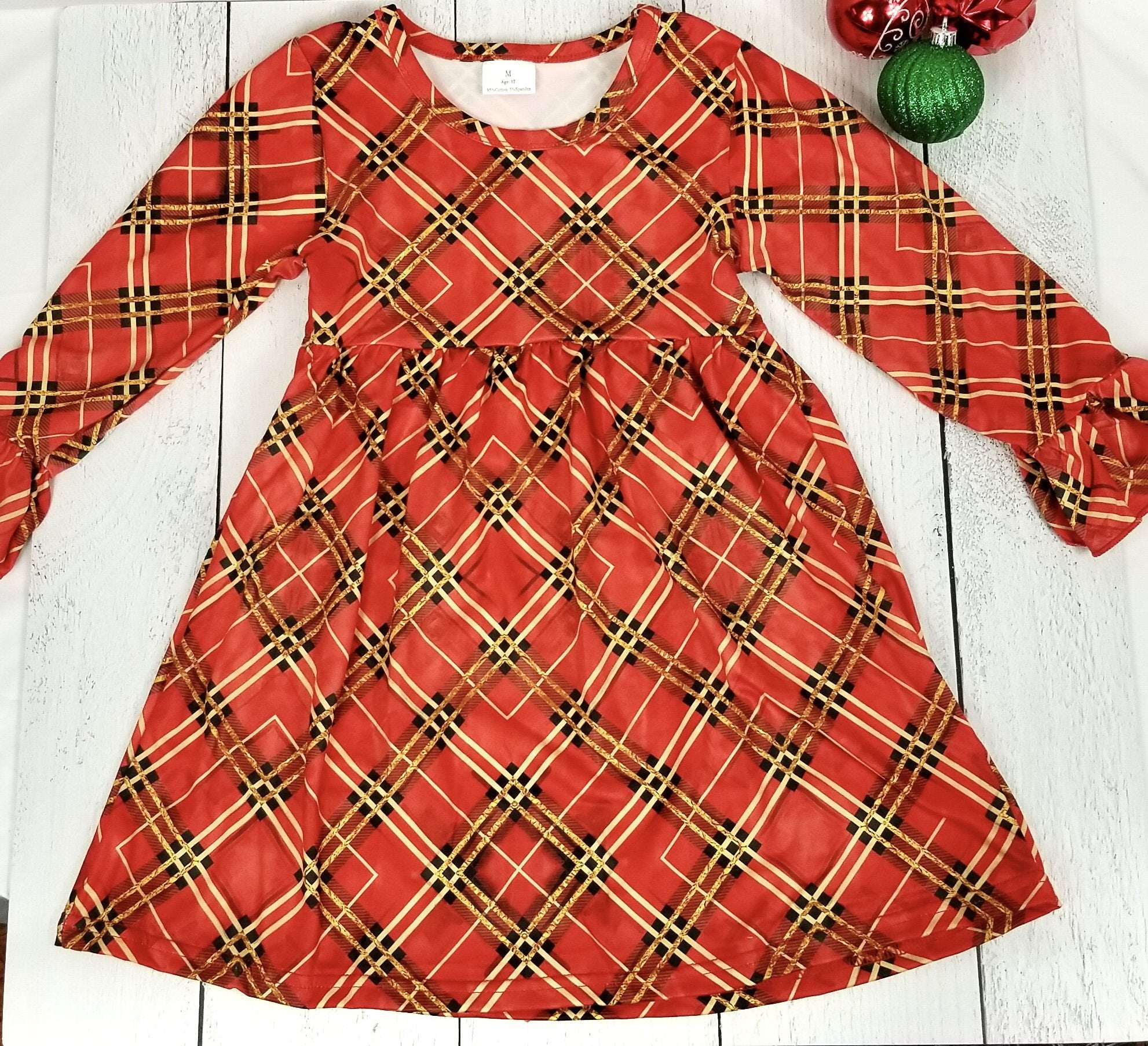 Festive Holiday Plaid Dress