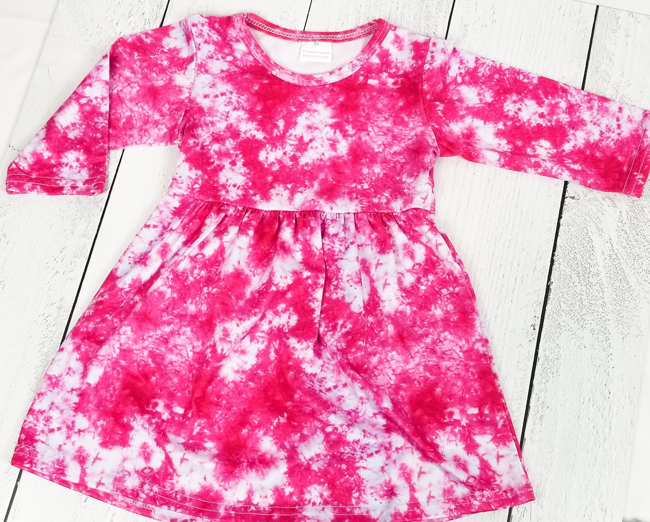 Pink Tie-Dye Dress