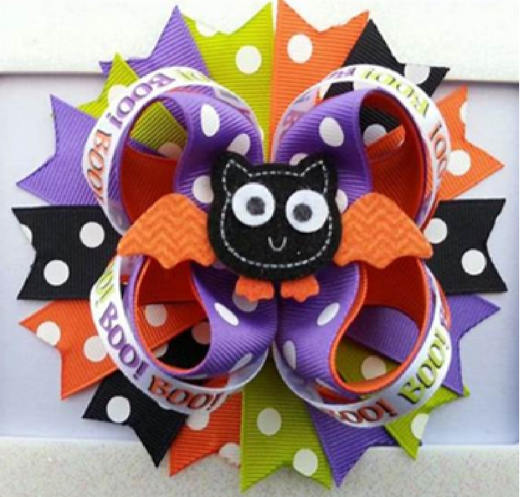 Fall Preorder: Boo Polka Dot Cutie Hairbow