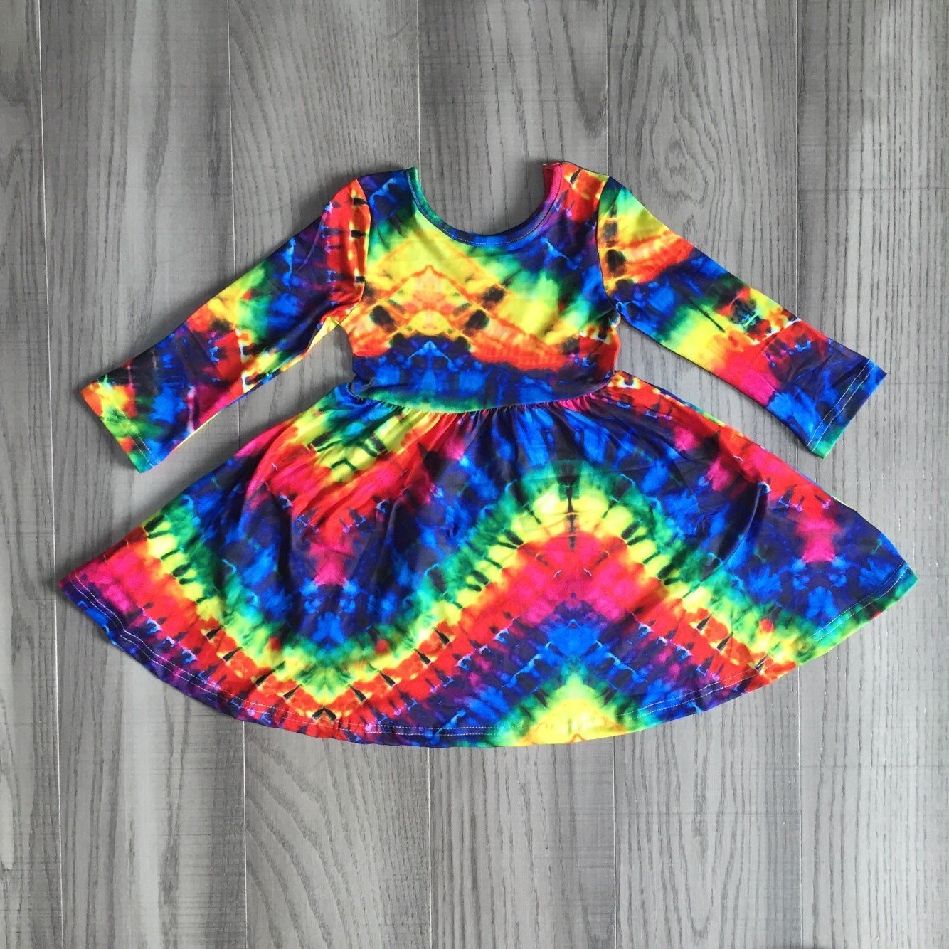 [PREORDER] Bright Colors Tie-Dye Dress