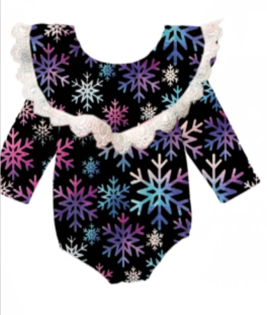 [PREORDER] Snowflake Love Romper