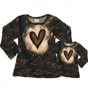 PreOrder: Leopard Heart Top