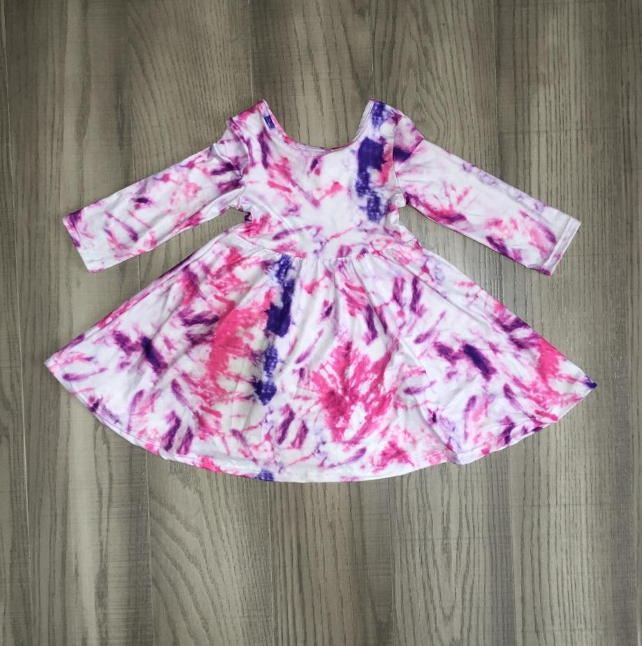 [PREORDER] Pinks and Purples Tie Dye Dress