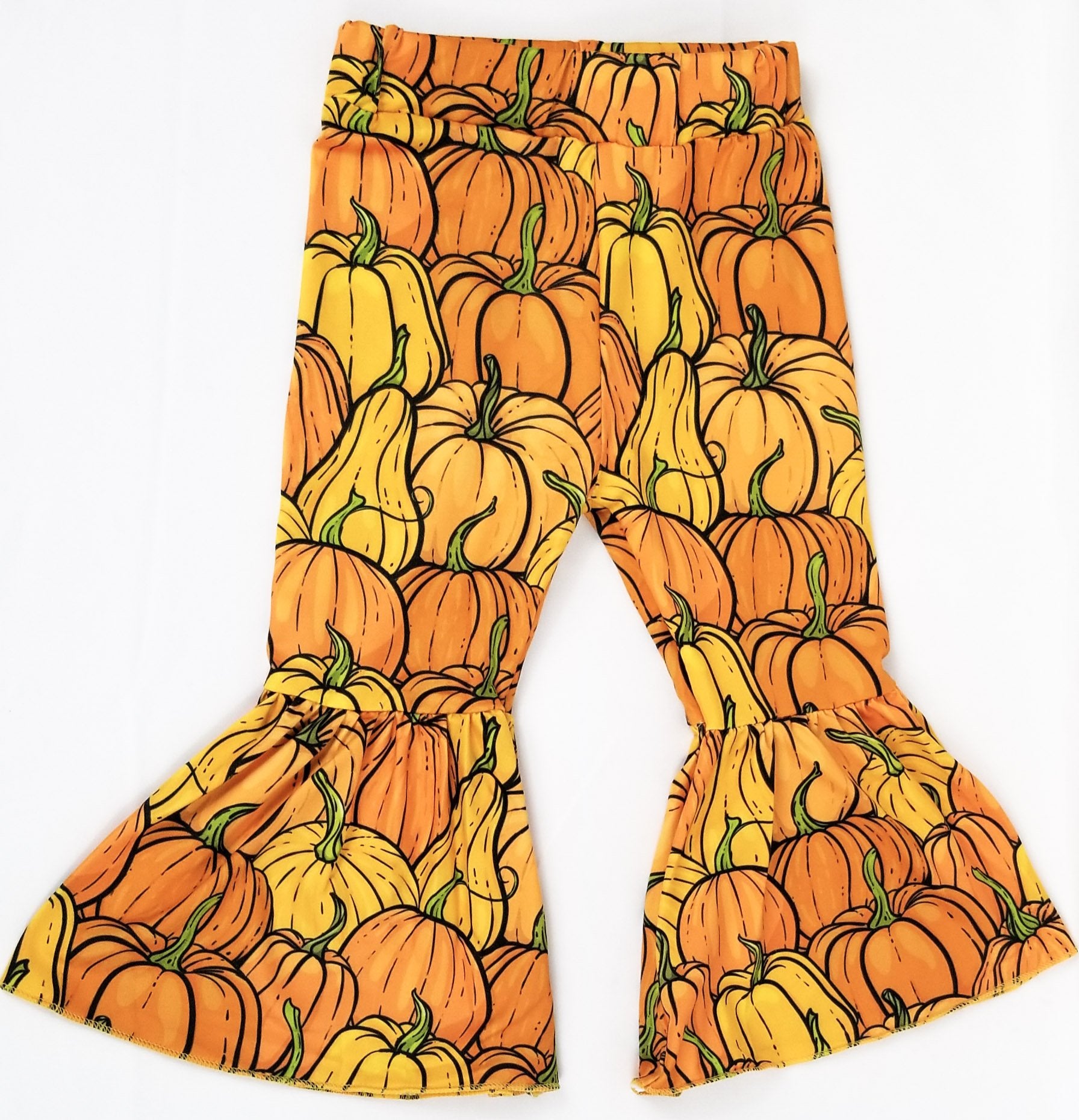 Oh My Gourds! Pumpkin Bell Bottom Pants