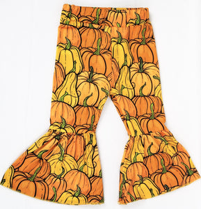 Oh My Gourds! Pumpkin Bell Bottom Pants