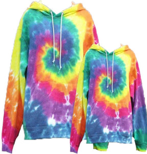 [PREORDER] Rainbow Tie Dye Hoodie Sweatshirt