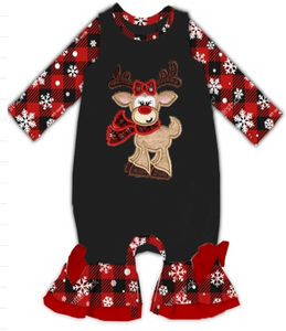 Reindeer Snowflake Romper [PREORDER]