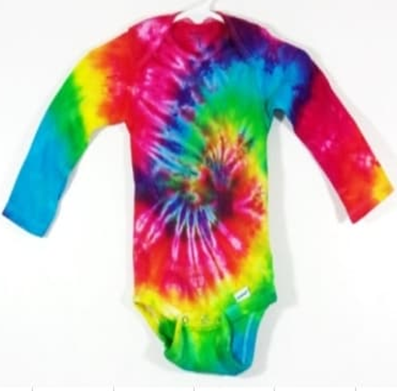 Tie Dye Long Sleeve Onesie [PREORDER]