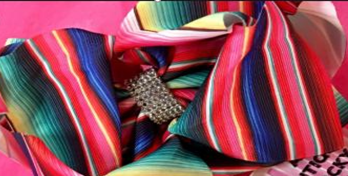 Fall Preorder: Serape Sparkles Hair Bow