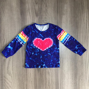 [PREORDER] Rainbow Heart Tie Dye Shirt